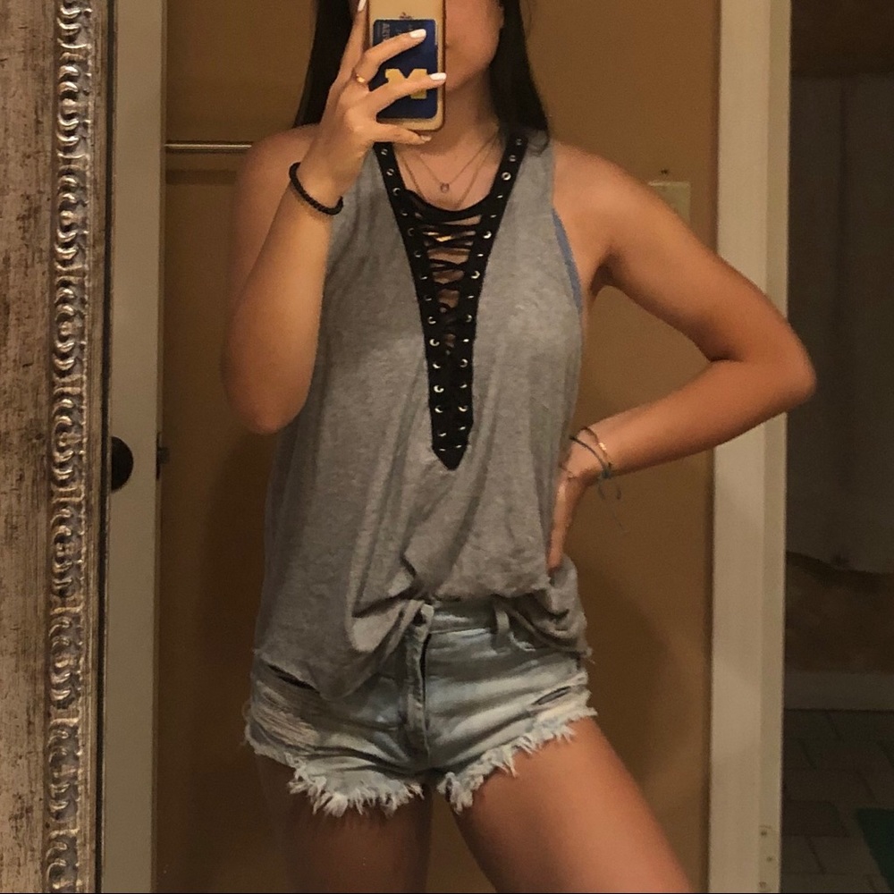 Emma & Sam Lace Up Tank